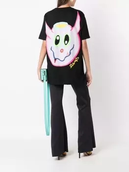 Amir Slama футболка с принтом Angel Demon, черный