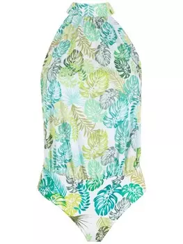 Amir Slama купальник с принтом, зеленый