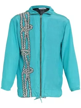 Amir Slama куртка с графичным принтом, синий