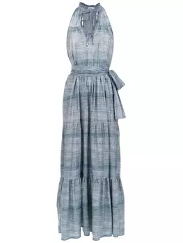 Amir Slama long denim dress, синий
