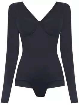 Amir Slama long sleeved bodysuit, черный