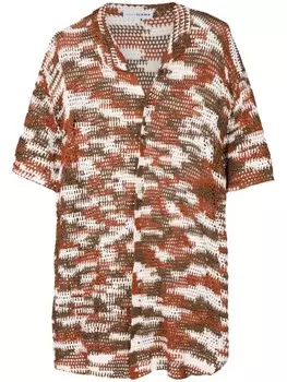 Amir Slama меланжевая рубашка из коллаборации с Mahaslama, коричневый