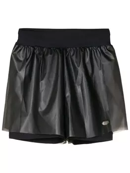 Amir Slama многослойные шорты с логотипом, черный