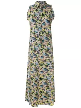 Amir Slama платье-рубашка без рукавов, нейтральный цвет