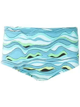 Amir Slama плавки с принтом, синий