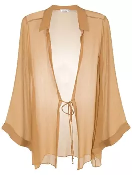 Amir Slama пляжная накидка Saida de Praia, коричневый