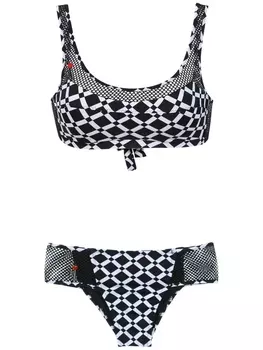 Amir Slama printed bikini, черный