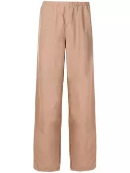 Amir Slama прямые брюки из коллаборации с Mahaslama, коричневый