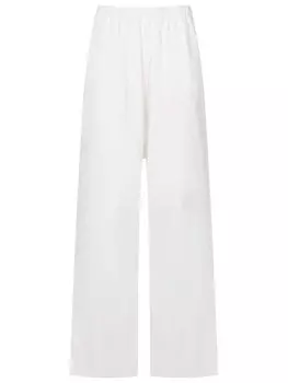 Amir Slama прямые брюки с эластичным поясом, белый