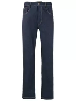 Amir Slama прямые джинсы с логотипом из коллаборации с Mahaslama, синий