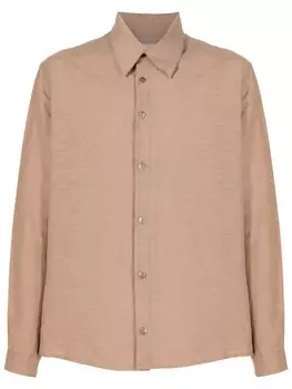 Amir Slama рубашка с длинными рукавами из коллаборации с Mahaslama, коричневый