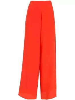 Amir Slama шелковые брюки палаццо, красный