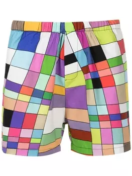 Amir Slama шорты с эластичным поясом и графичным принтом, разноцветный