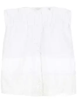 Amir Slama шорты с английской вышивкой, белый