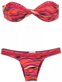 Amir Slama топ без рукавов с принтом, розовый