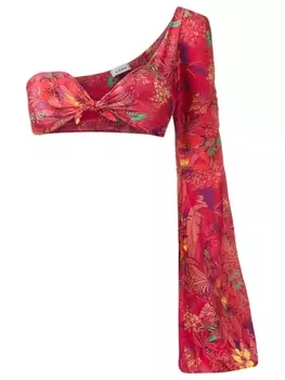 Amir Slama топ бикини с одним рукавом, розовый