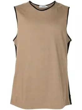 Amir Slama топ со вставками из коллаборации с Mahaslama, коричневый