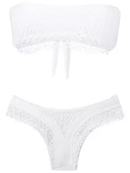 Amir Slama трикотажное бикини, белый