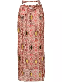 Amir Slama юбка с завязками, красный