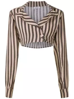Amir Slama укороченная блузка в полоску, мультиколор