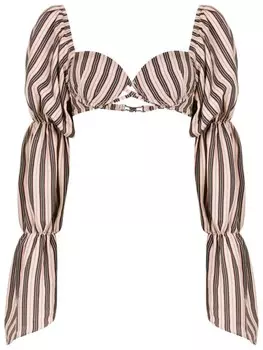 Amir Slama укороченная блузка в полоску, мультиколор