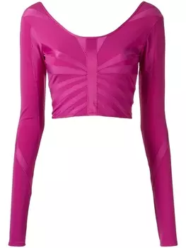 Amir Slama укороченный верх бикини, розовый