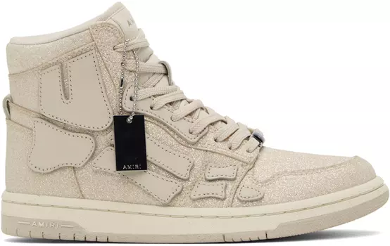 AMIRI Бежевые кроссовки Skel Top