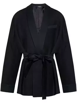 AMIRI блейзер с поясом, черный