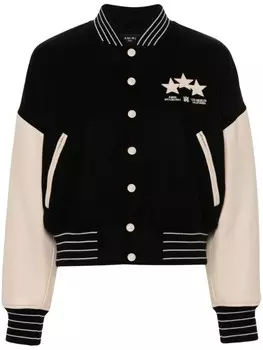 AMIRI бомбер Stars в стиле колор-блок, черный