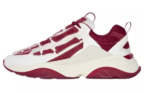 AMIRI Bone Runner Burgundy White