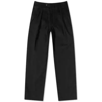 AMIRI Брюки с защипами по бокам и складками, черный