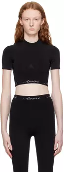 AMIRI Черный бесшовный топ