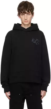 AMIRI Черный худи в шахматном порядке