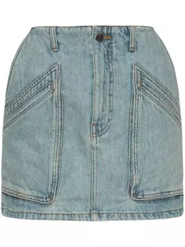 AMIRI джинсовая юбка карго, синий