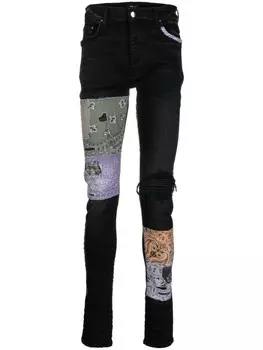 AMIRI джинсы Bandana Art, черный