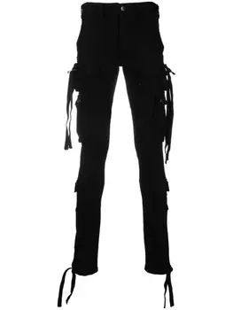 AMIRI джинсы карго с завязками, черный