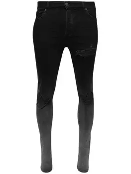 AMIRI джинсы скинни с прорезями, черный