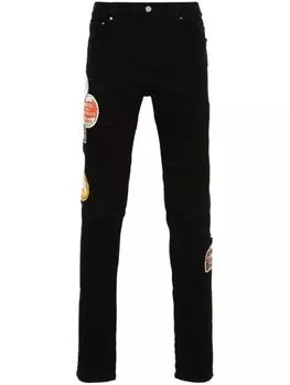 AMIRI джинсы скинни Travel Patch Repair, черный