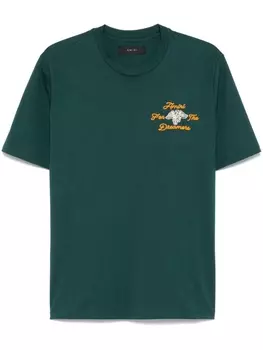 AMIRI футболка Dreamers с вышивкой, зеленый