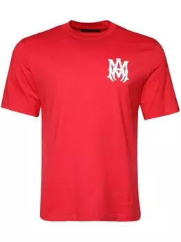 AMIRI футболка из хлопка с логотипом, красный