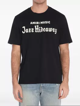 AMIRI футболка Jazz Hide, черный