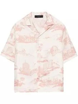 AMIRI футболка LA Landmark, нейтральный цвет