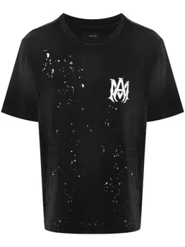 AMIRI футболка с логотипом, черный