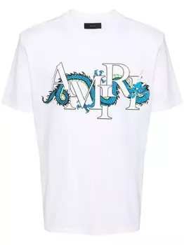 AMIRI футболка с принтом, белый