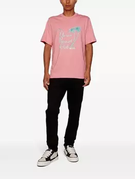 AMIRI футболка Twisted Palms, розовый