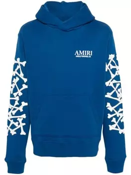 AMIRI худи с логотипом, синий
