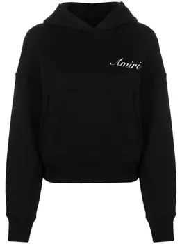 AMIRI худи с вышитым логотипом, черный