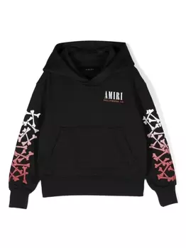 AMIRI KIDS худи с принтом Bones, черный
