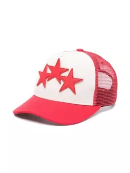 AMIRI KIDS кепка с нашивками, красный