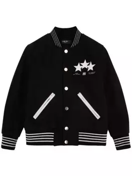 AMIRI KIDS куртка-бомбер Star Varsity, черный